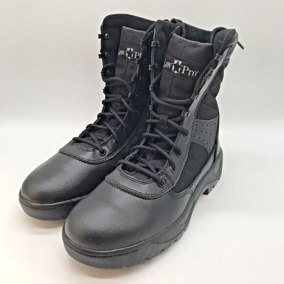 LawPro by Quartermaster 8" Dispatch Duty 2.0 Men's 10M Black Side Zip Boots NEW - Picture 4 of 15